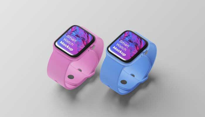 Mockup часов Apple Watch PSD скачать бесплатно
